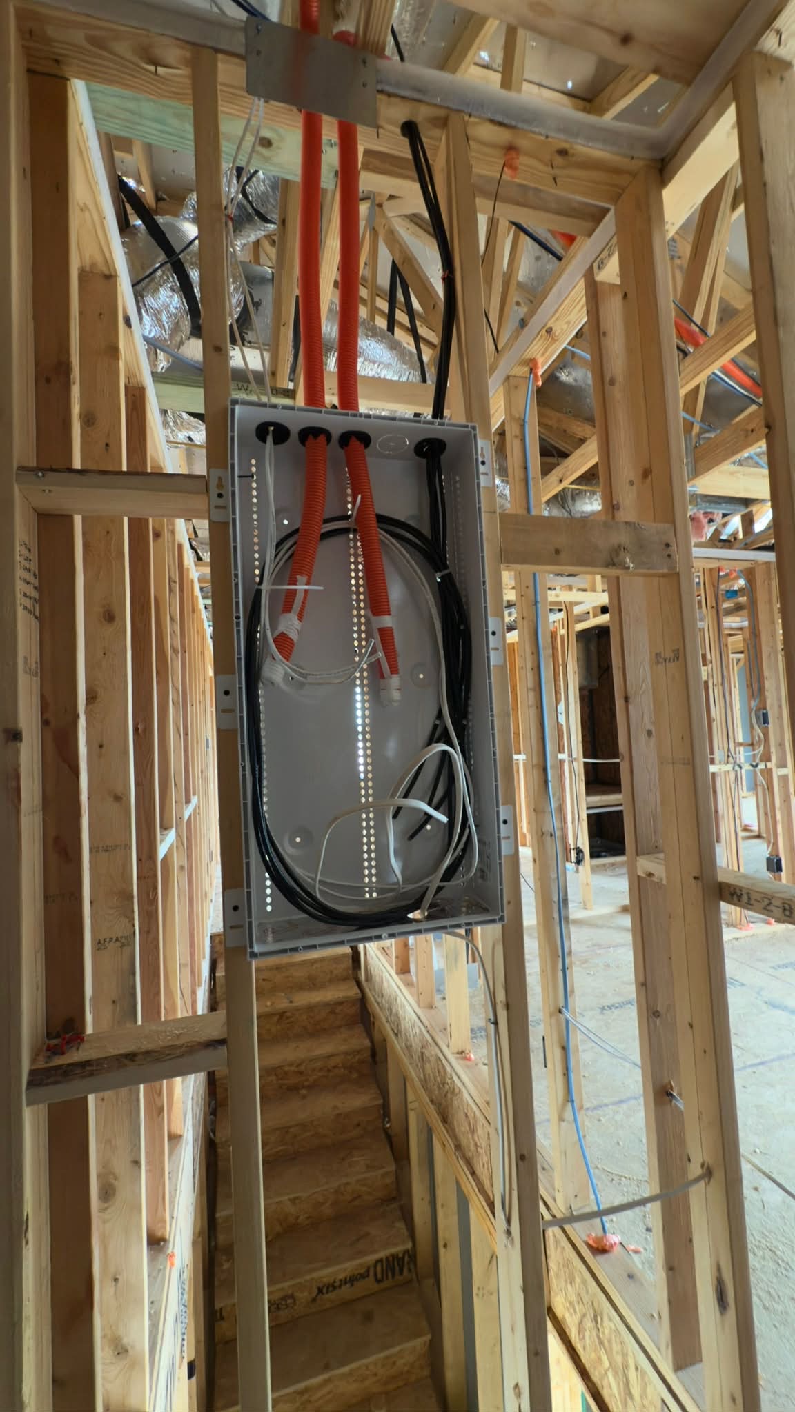 Security alarm panel installation